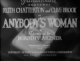 Anybody's Woman (1930) DVD-R