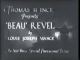 Beau Revel (1921) DVD-R
