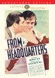 From Headquarters (Remastered Edition) (1933) On DVD