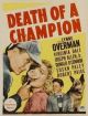 Death of a Champion (1939) DVD-R
