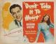 Don't Take It to Heart (1944) DVD-R