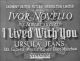 I Lived with You (1933) DVD-R