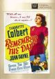 Remember The Day (1941) On DVD