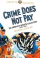 Crime Does Not Pay: The Complete Shorts Collection (1935-1947) On DVD