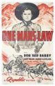 One Man's Law (1940) DVD-R