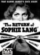 The Return of Sophie Lang (1936) DVD-R